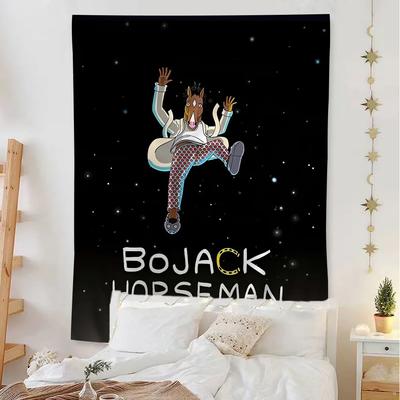 B-BoJack מצחיק H-Horsemans קיר DIY תלייה טארוט היפי שטיחי קיר מעונות INS עיצוב הבית
