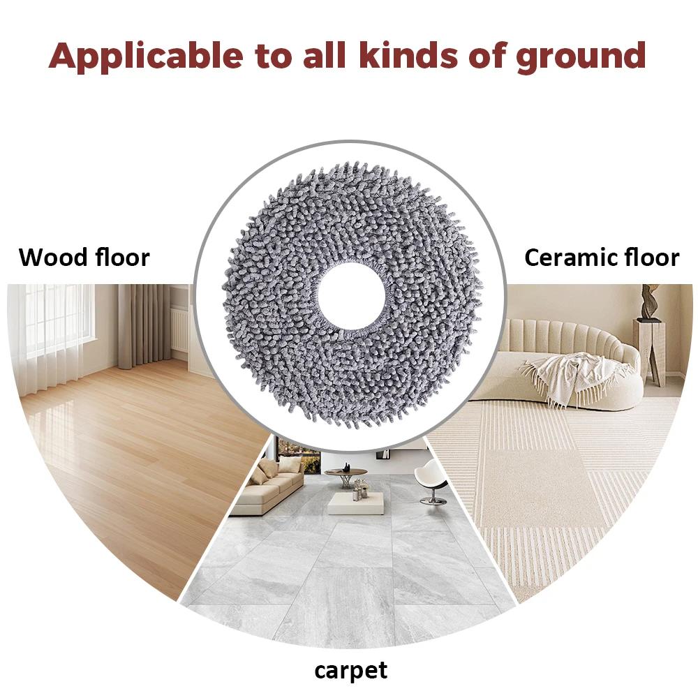 Mop Cloth Pad For Roborock G20s Ultra/Qrevo Curv/Edge/Edge 5V1/Qrevo 5AE/Q Revo/Qrevo MaxV/S/Pro/S5V/Edge S5A/QV 35A/QV 35S/Saros 10 /10R Robot Vacuum