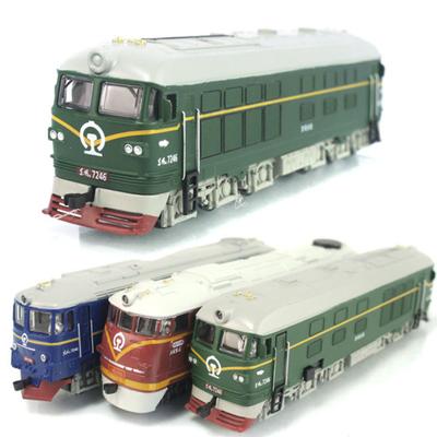 Retro Diecast Dongfeng Locomotive Train Pull Back with LED Sound Kids Toy