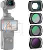 NEEWER ND Filter Set with 0.75x Wide Angle Lens 108° FOV, ND16 + ND64 + ND256 + CPL Compatible with  Osmo Pocket 3 /4