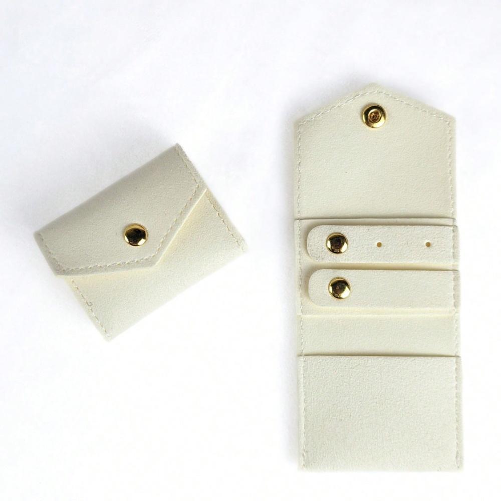 

Mini Leather Jewelry Storage Bags Foldable Jewelry Bags for Rings Earrings Necklaces Packing Pouches Travel