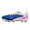 Nike Jr. Phantom 6 Low Academy MG GS Racer Blue Kids Cleats White Pink-Blast HM9203-446
