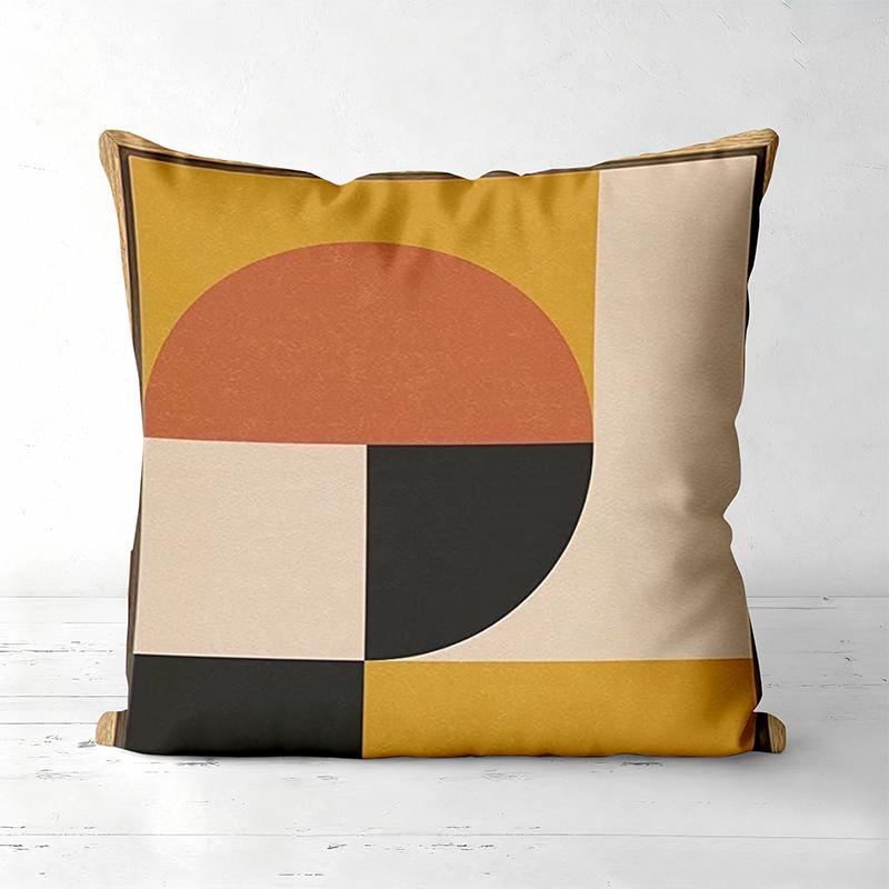 Modern Geometric Patterned Throw Pillow Set Decor Polyester Pillowcase, Sofa Decorative Cushion Cov Headboard Pillow
