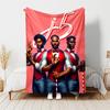 1pc Blanket Delta Sigma Theta logo Print Design, Lightweight Blanket for Sofa, Bed- Soft &Warm, Gift for All Seasons like Christmas, Halloween