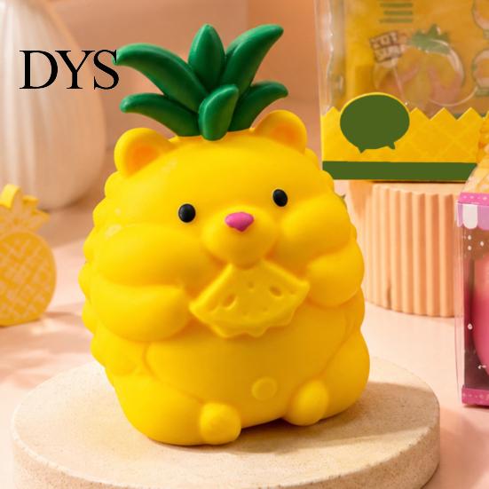 Cute Fruit Stress Ball Large Pineapple Ball, Slow Rising Squeeze Toy for Anxiety Relief, Strawberry Soft Banana Grape Corn Carrot Sensory Toy,