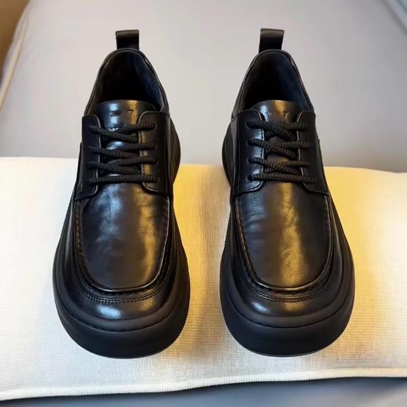 New Designer Leather Loafers for Men Spring Autumn Soft-soled Dress Shoes Male Fashion Casual Non-slip Man Driving Shoes