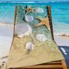 Toallas de Playa de Secado Rápido con Estampados de Estrellas de Mar y Conchas Marinas Son Adecuadas Para Piscinas, Camping, Yoga y el Gimnasio
