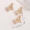 Butterfly Small Hair Comb Clip Exquisite Graceful Butterfly Hair Comb Gold Sliver Inserted Comb Women Girls Elegant Accessories