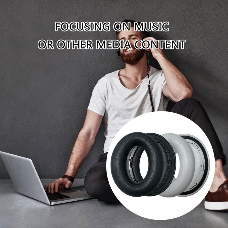 1 Pair Soft Sponge Replacement Ear Pad for Bluetooth-compatible Wireless Headphones Ear Pad Headset Accessories