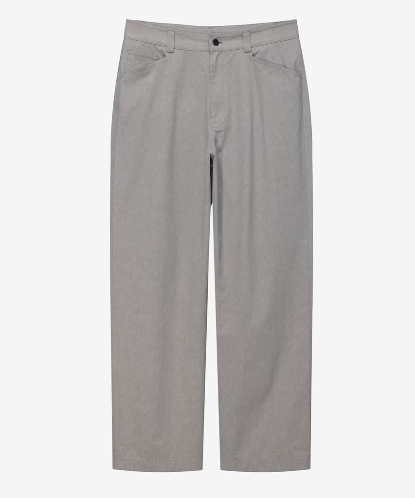 MINDBRIDGE [Couture] Gray Semi-Wide Pigment Cotton Pants