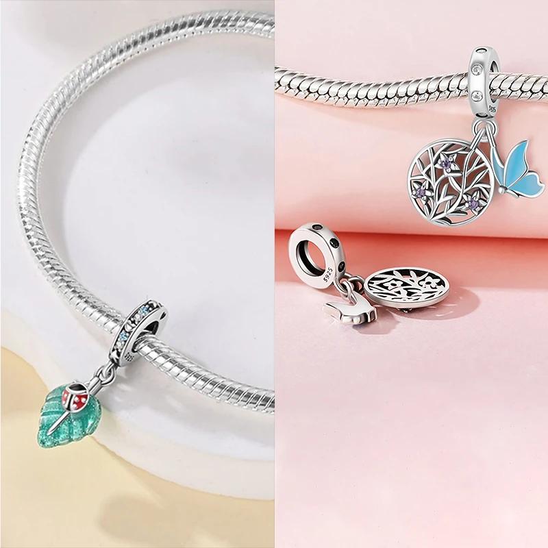 Anniversary Charm Bead Components Copper Metal Butterfly Bees Dragonflies Bead Components Compatible With Bracelet High Quality Fine Jewelry Necklace