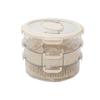 Portable Fruit and Snack Tray with Fresh-Keeping Compartments – Transparent Storage for Outings, Picnics, Camping, and Refrigerator Use