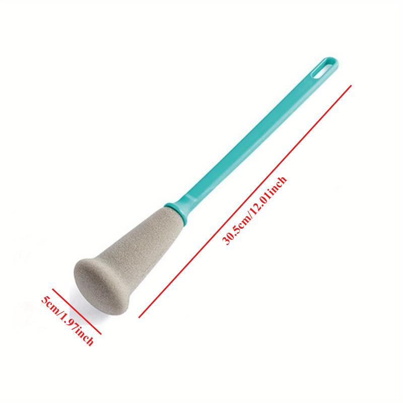 1/3pcs Nordic Long Handle Sponge Brush for Bottles & Cups - Ergonomic Durable Plastic Cleaning Brush with Soft Sponge Head