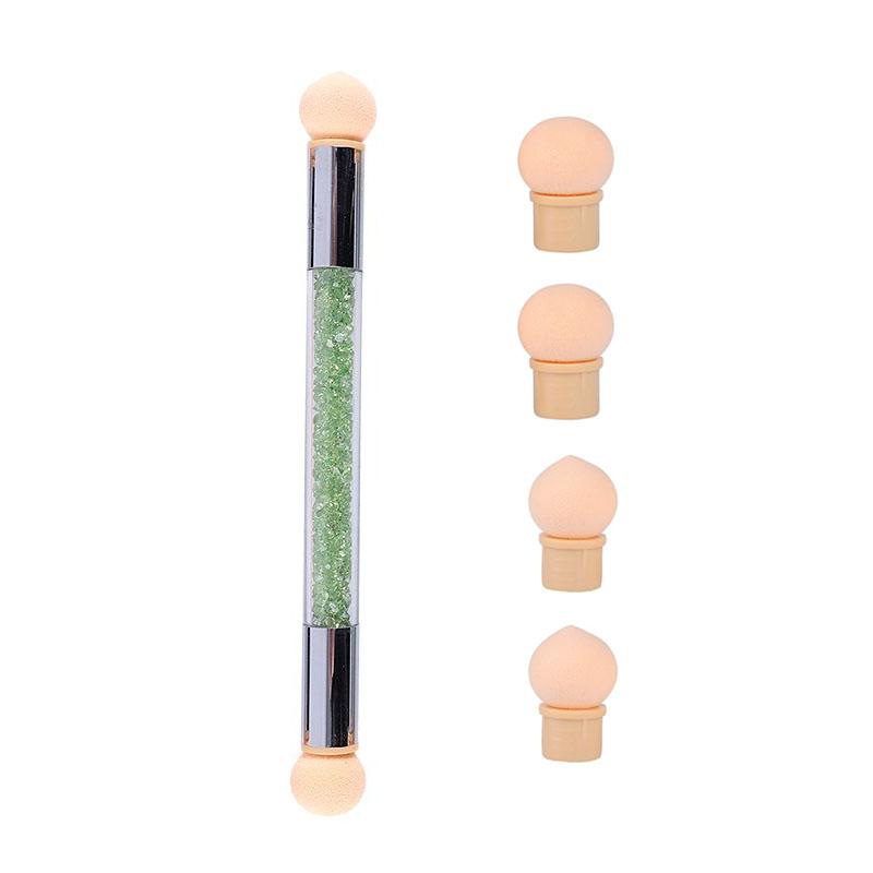 Sponge Heads Replacement Nails Color Gradient Brush Glitter Art Gel Polish Powder Dotting Pen for Manicure Tools ZJS05