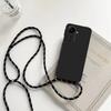 Náhrdelník Crossbody Popruh Šňůrka Silikonové Pouzdro Pro OPPO A80 5g A3 Pro 5g Globální CPH2639 Měkký Lanyard Zadní Kryt Fundas
