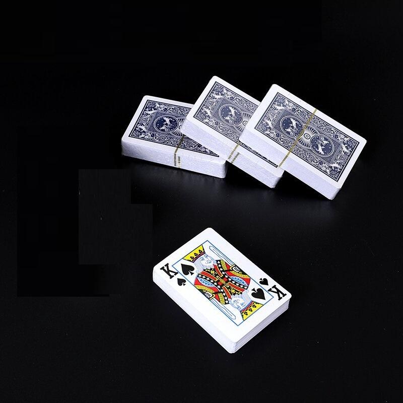 20/1pcs Playing Cards Plastic Coated Paper Deck Poker Cards Funny Family Board Game 54 Cards Waterproof Folding for Adults