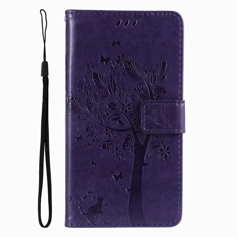 

Flip Wallet Phone Case For OPPO Realme 8 Pro C20 C21 C33 10 V20 C53 C55 11 11X 5G 4G Cute Cat Tree Card Slots Protect Cover D06F For Realme 8 Pro