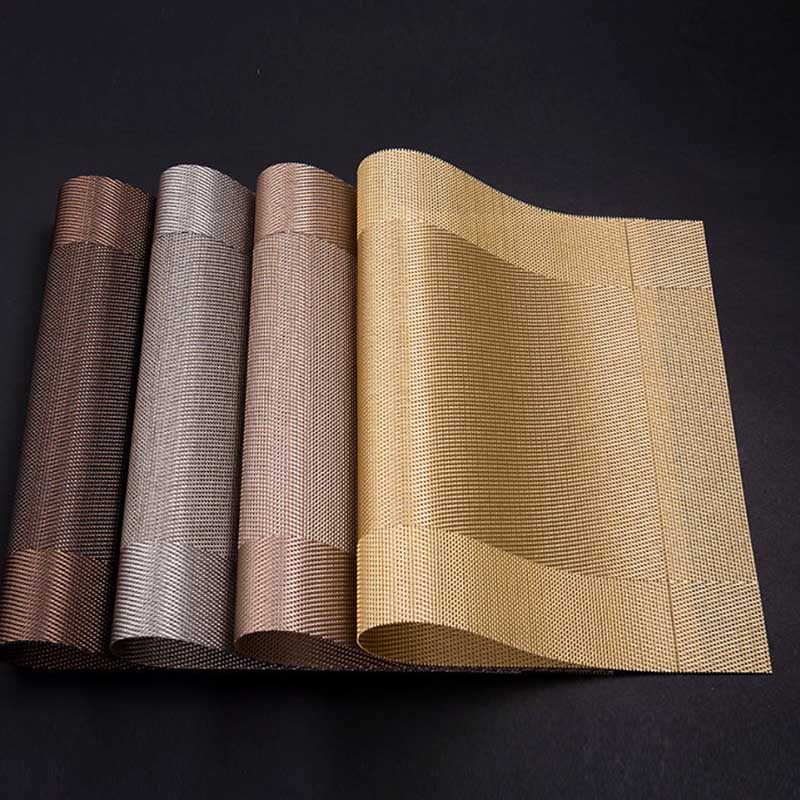 4pcs/set of Rectangle Heat Insulation Bowl Plate Cup Place Mat