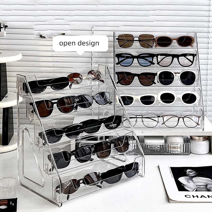 Sunglasses Storage Box, Acrylic Ladder Bracket, Frame, Myopia Glasses, Sunglasses Storage Ladder Rack