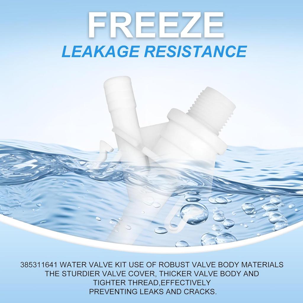 385311641 Sada ventilu a těsnění pro RV toaletu Dometic - Mrazuvzdorné splachovací díly pro kempingovou toaletu Dometic 300|301|300|311|320|321 Pedál - Splachování