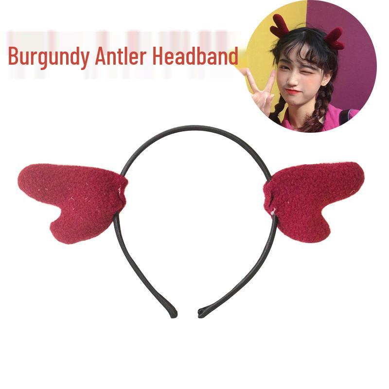 

Рождественский ободок с головой оленя и Санты с колокольчиками – Праздничный аксессуар для взрослых и детей