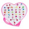 36buc inel pentru copii Cute Princess Baby bibelouri Jucărie Fetiță Cartoon Crystal Inel (cu cutie)
