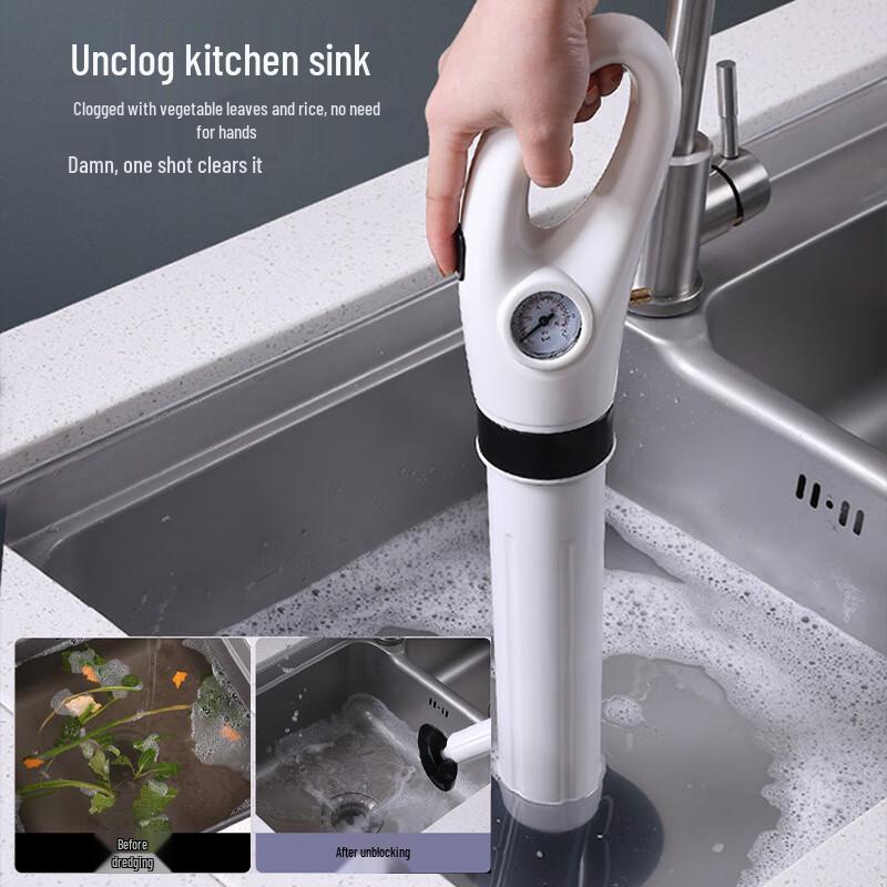 HOUYA High-Pressure Drain Blaster for Toilets & Pipes