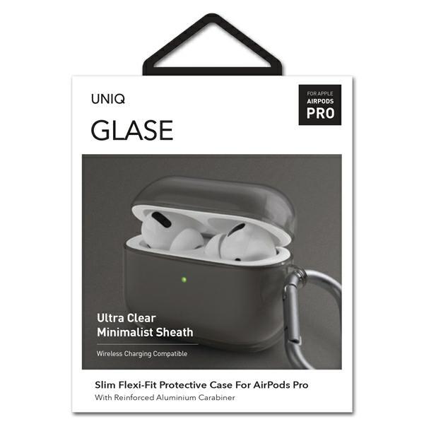 Uniq Case Glase Airpods Smoked/Smoke