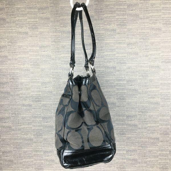 Coach Mini Boston Bag Black Leather(USED)