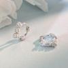 S925 Sterling Silver Luxury Hoop Earrings with Three Zirconia Studs - Elegant Niche Design for Everyday Wear