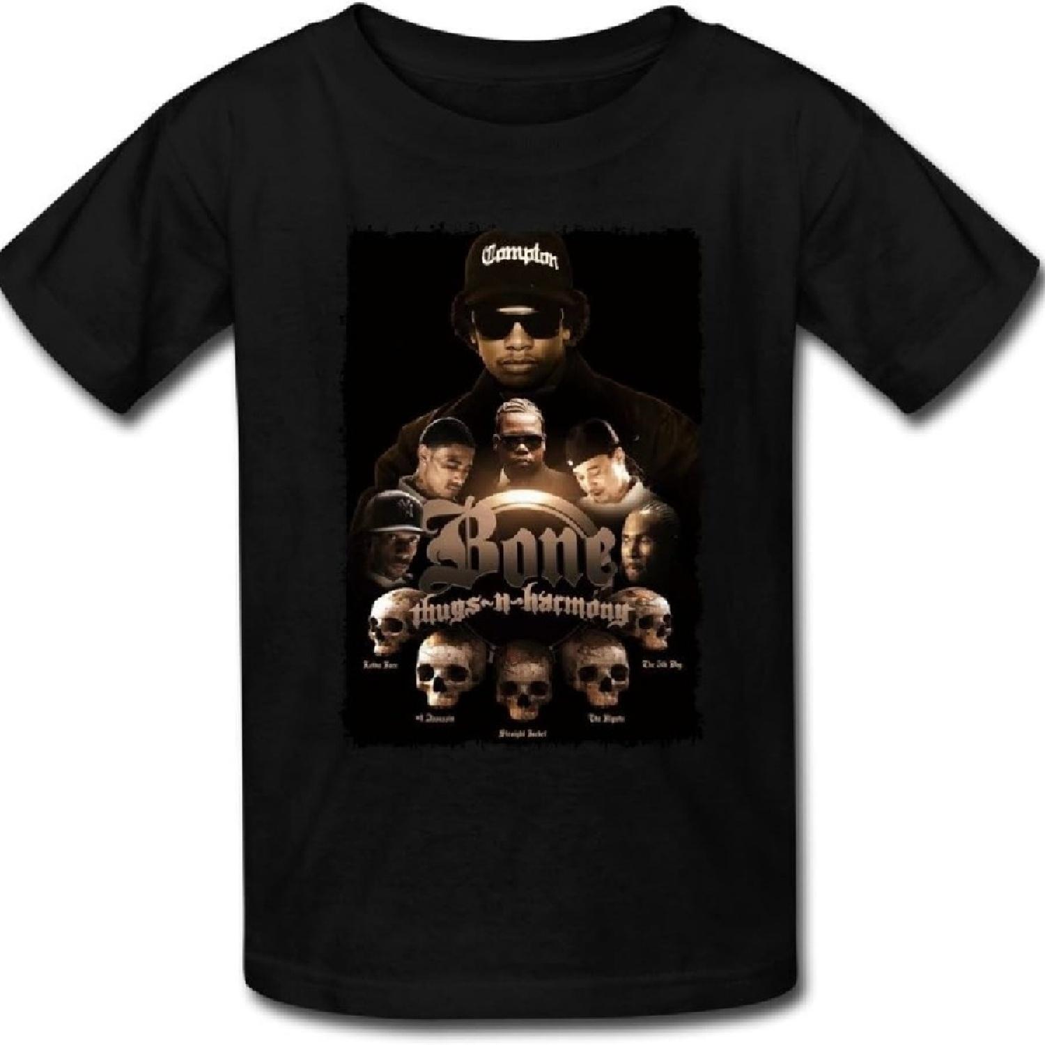 

BYONE Bone Thugs N Harmony Tour 2016 Big Boys & Girls Cotton O-Neck T Shirt Black XXXXXL чёрный