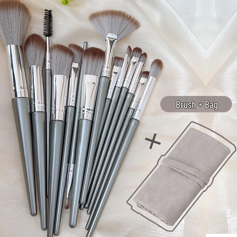 Holiday 12-Piece Makeup Brush Set: Powder, Eyeshadow, Foundation & Concealer Brushes with Soft Bristles