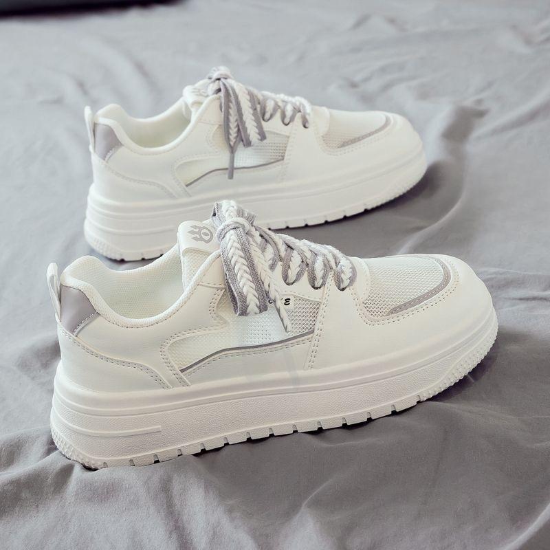 Nowe Przewiewne Damskie Buty Wszechstronne Grubo-podeszwowe Codzienne Sportowe Trampki i Perforowane Buty