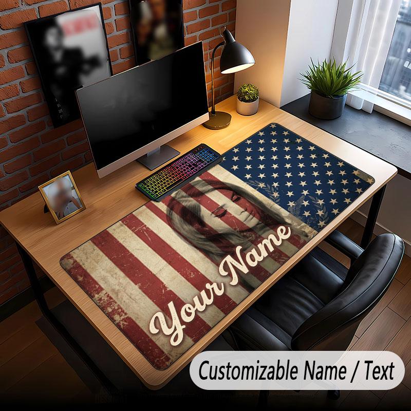 Custom Name Extended Mouse Pad,Lana Del Rey Gaming Desk Mat For Home Office Desktop Decor