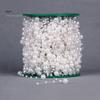 Guirnalda de cadena de perlas de imitación de 5 m, cuerda para novia, boda, fiesta, tocado, decoración DIY