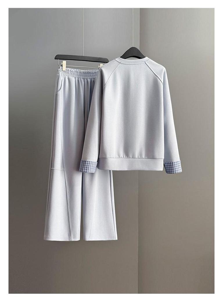 Stylish Women's Spring/Autumn 2025 Casual Sportswear: Chic Loose-Fit, Age-Reducing Two-Piece Set