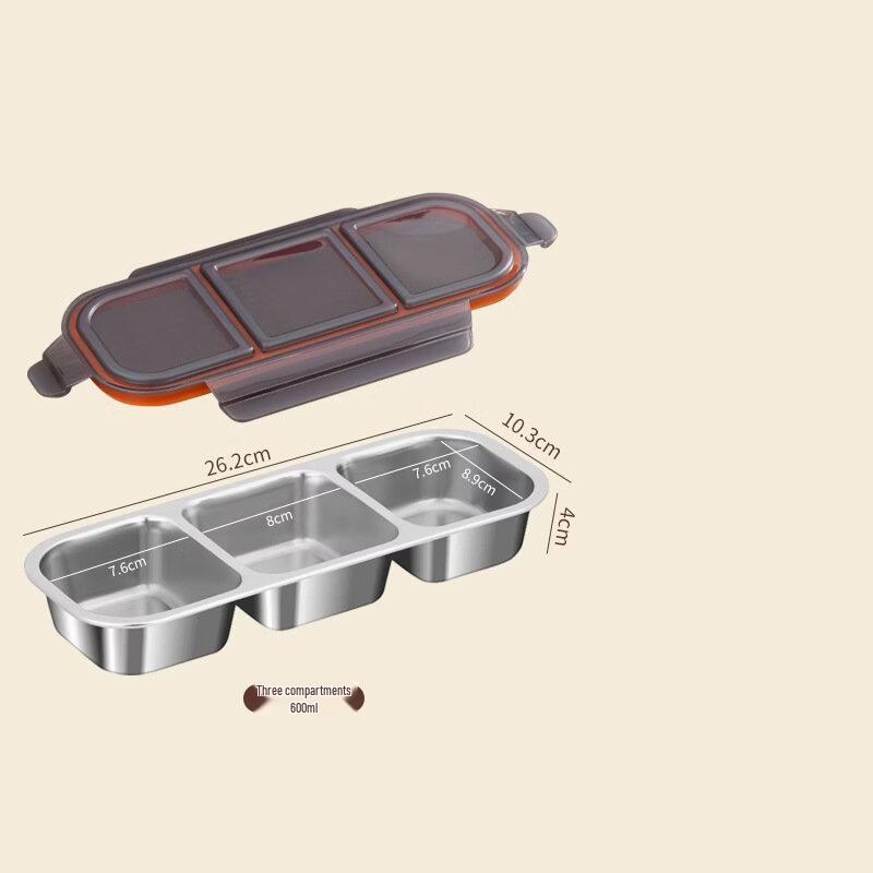 Wutuo Sealed Food Prep Container - 3 Compartments