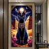Pyramid Black Cat Large Size Diamond Painting Animals Diy Full Square Round Drill Rhinestone Embroidery Mosaic Cross Stitch Kits Wall Decor