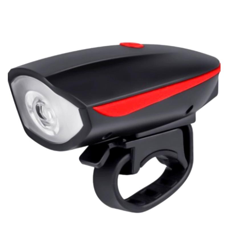 Rechargeable High-Brightness Bicycle Horn and Headlight for Night Riding, Road, and Mountain Bike Cycling