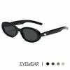 Retro Oval Small Frame Sunglasses UV400 Sun Protection Fashion Shades for Women Men Outdoor Driving Daily Wear
