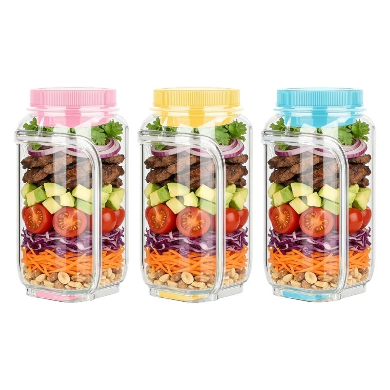 Functional Plastic Square Container For Various Food Freshness Preservations With Hassle Release Cleaning Maintenance