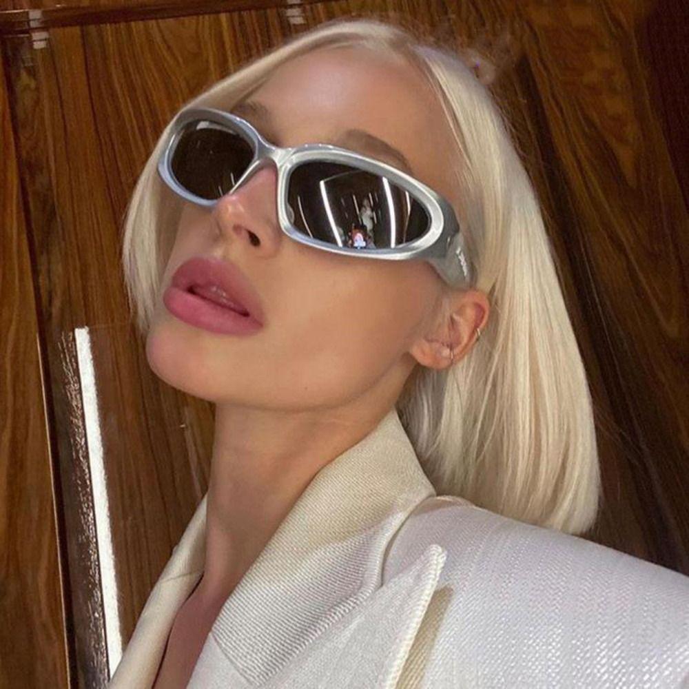 Anti-UV Women Sunglasses Y2k Cat Eye Sunglasses Cool Y2k Punk Sports Sunglasses  Sports