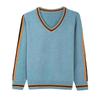 Women's V-Neck Knit Top Spring Autumn & Winter Sweater Loose Versatile Slim-Fit Elegant Base Layer