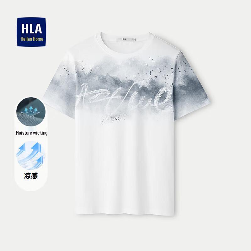 

HLA Men s Moisture-Wicking Cooling Print Short Sleeve T-Shirt M
