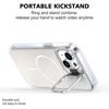 For iPhone 15 Case Compatible with MagSafe TPU+Acrylic Gradient Phone Cover with Kickstand
