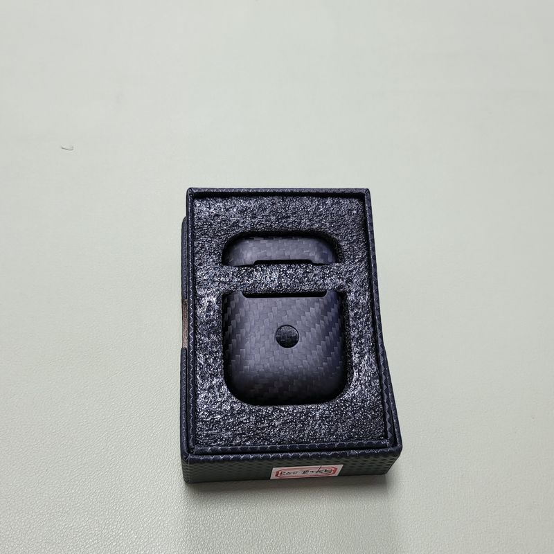 

Applicable Apple AirPods 1/2 Generation Headset Protective Cover Carbon Fiber Forged Bluetooth Earbuds Case 2nd Generation Double Hole Twill Matte
