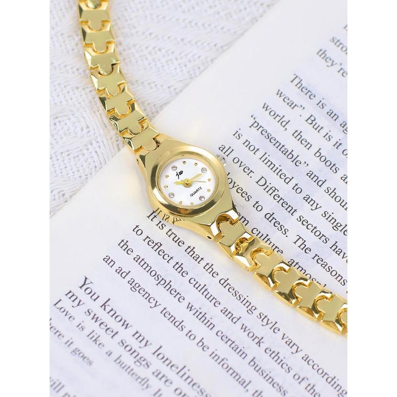 Ceasuri UTHAI Pentru Femei Marcă de Lux Ușoară Brățară Rafinată și Compactă din Aliaj Tendință de Modă Student Set Diamante Ceas Quartz