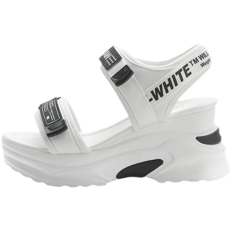 Sports sandals women's new summer versatile platform small muffin shoes high heels casual beach shoes