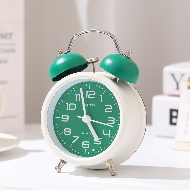 Super Loud Cartoon Metal Desktop Alarm Clock - Silent, Creative Digital Wake-Up Clock