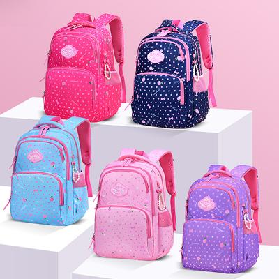 Orthopädischer Primär-Kinderrucksack Schultaschen für Mädchen Frucht Blume Farbe Klassen 1-3-6 Kinderrucksack Teenager-Rucksack Mochila